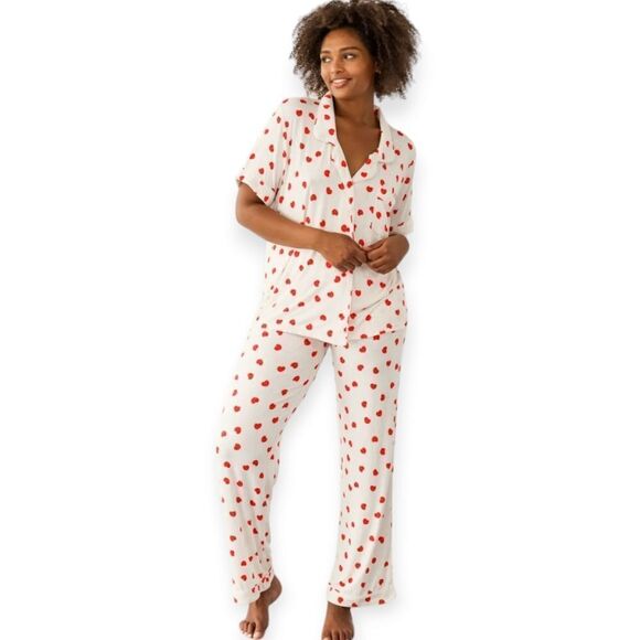 Riot Theory Rumor White Red Heart Lollipop Pajamas Size XS - Picture 1 of 12